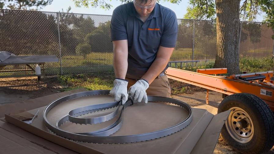 How To Safely Unpack Sawmill Blades WoodMizer USA